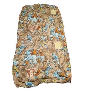 Vintage NFL Your Zone BIBB NFL Football Team 1970s Twin Fitted Sheet